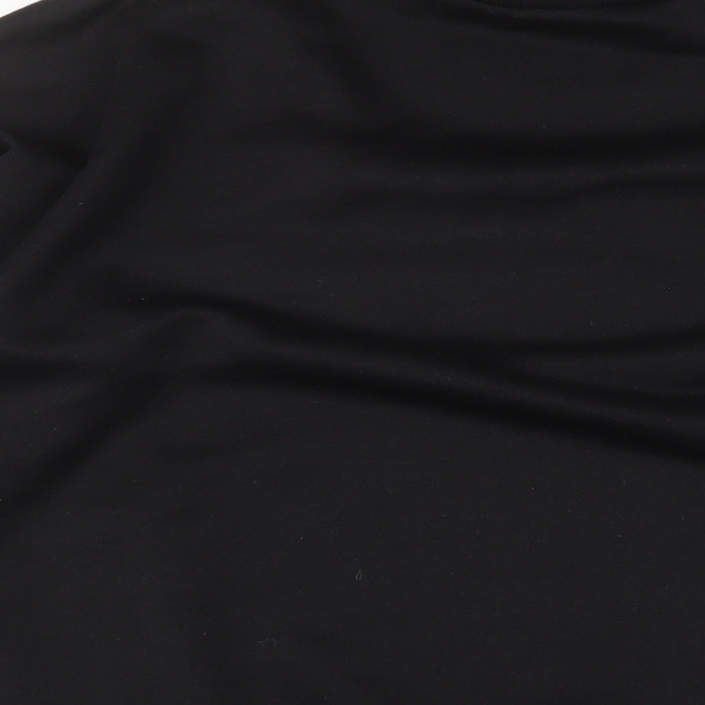 Womens UK Size 14 Boohoo Black Pullover Sweatshirt