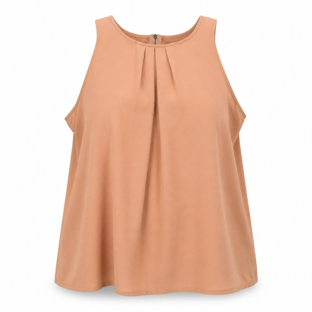 Womens UK Size 14 New Look Pink Basic Blouse