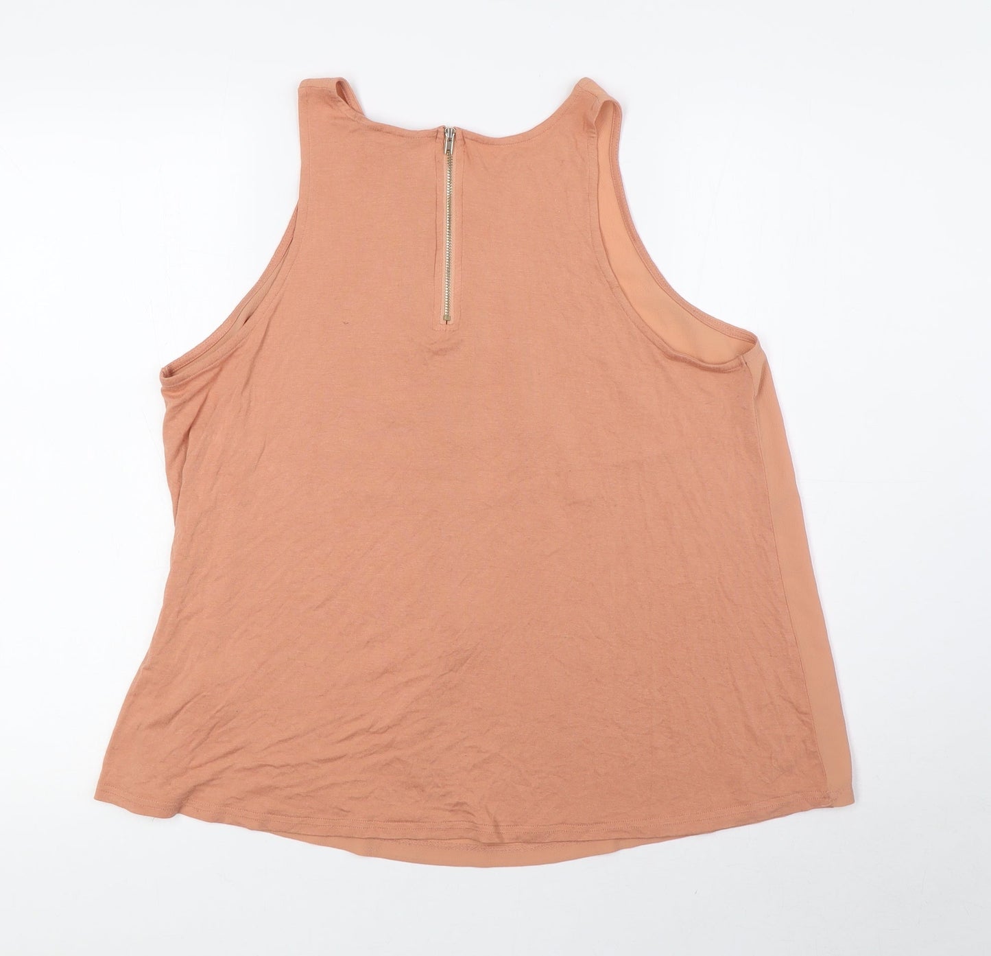 Womens UK Size 14 New Look Pink Basic Blouse