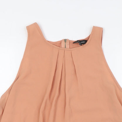 Womens UK Size 14 New Look Pink Basic Blouse
