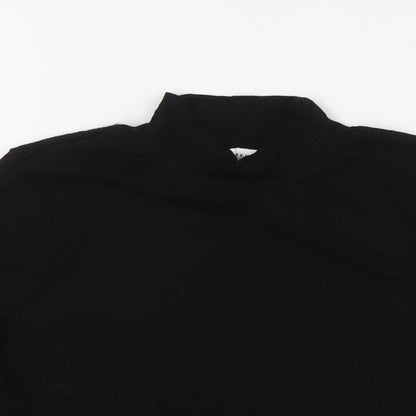 Womens UK Size M Warehouse Black Basic Blouse
