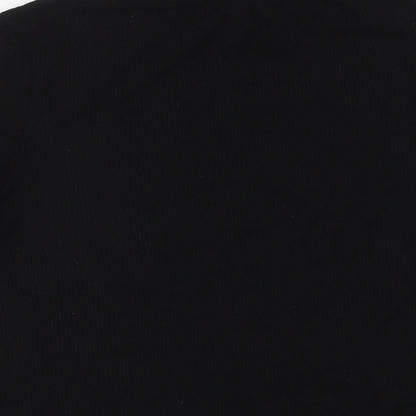 Womens UK Size M Warehouse Black Basic Blouse