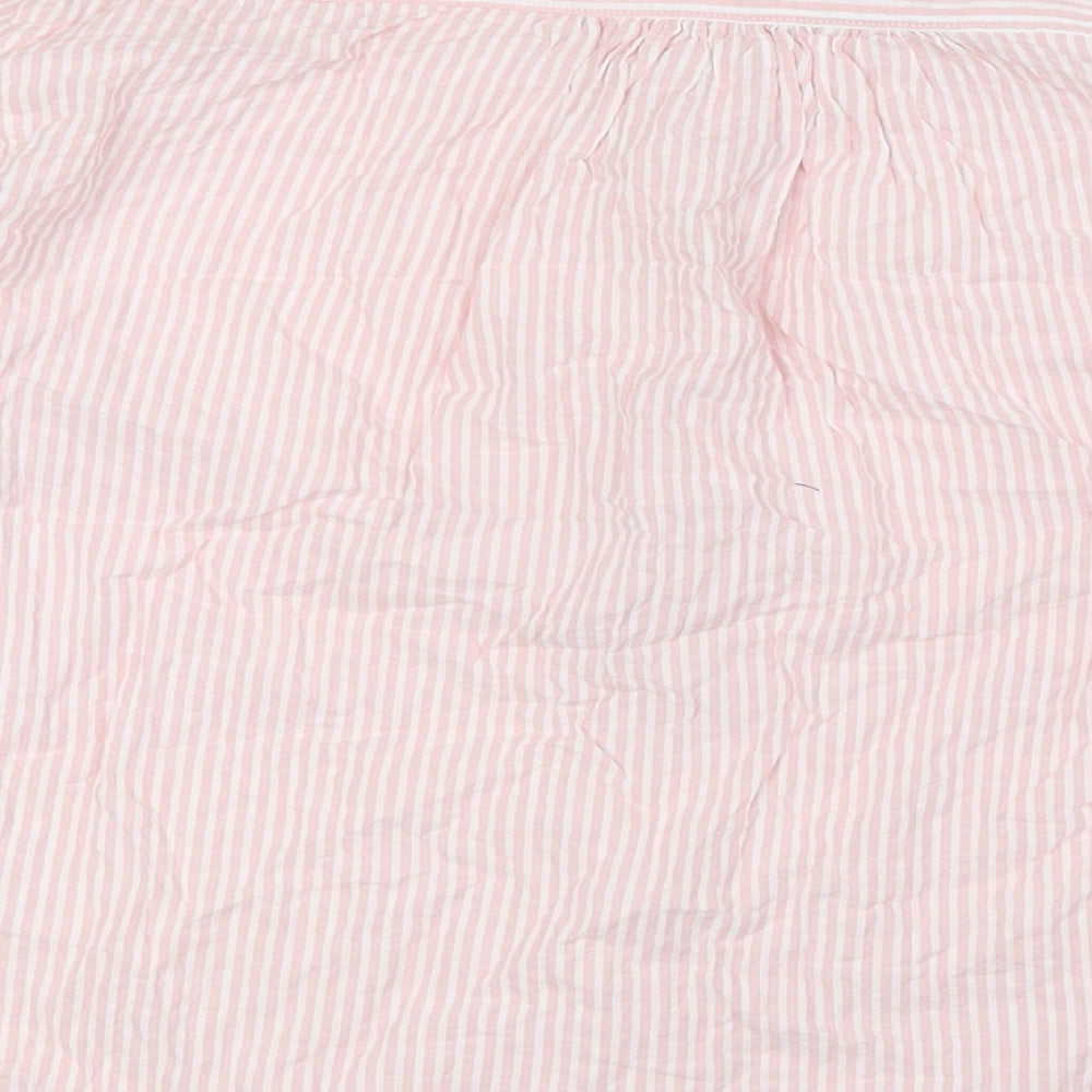 Womens UK Size 6 H&M Pink Basic Button-Up
