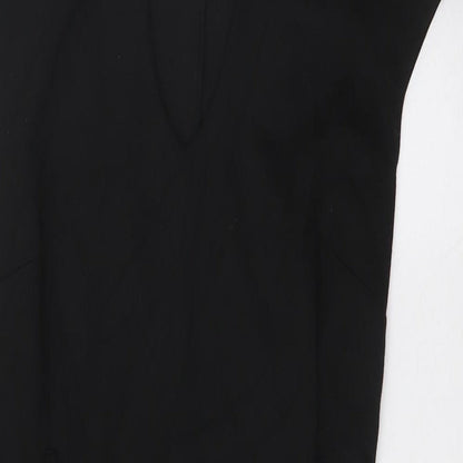 Femme Womens Black Polyester Pencil Dress Size 10 V-Neck