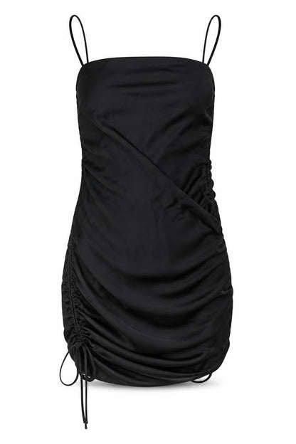 Zara Womens Black Polyester A-Line Size S Cowl Neck