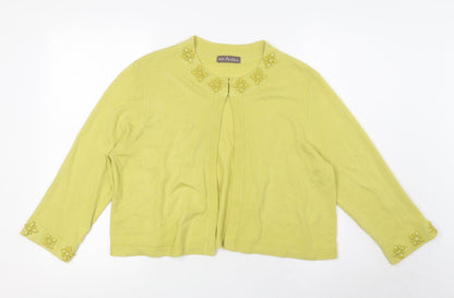Womens UK Size 18 Marks and Spencer Green Cardigan Jumper