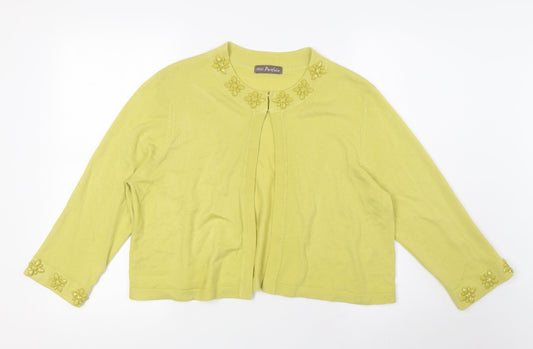 Womens UK Size 18 Marks and Spencer Green Cardigan Jumper