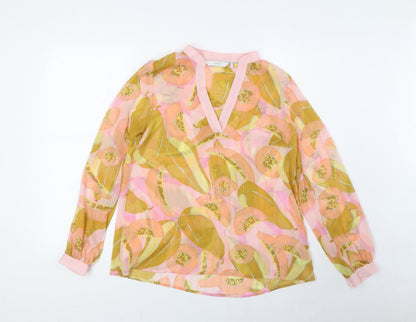 Womens UK Size 6 Numph Multicoloured Basic Blouse