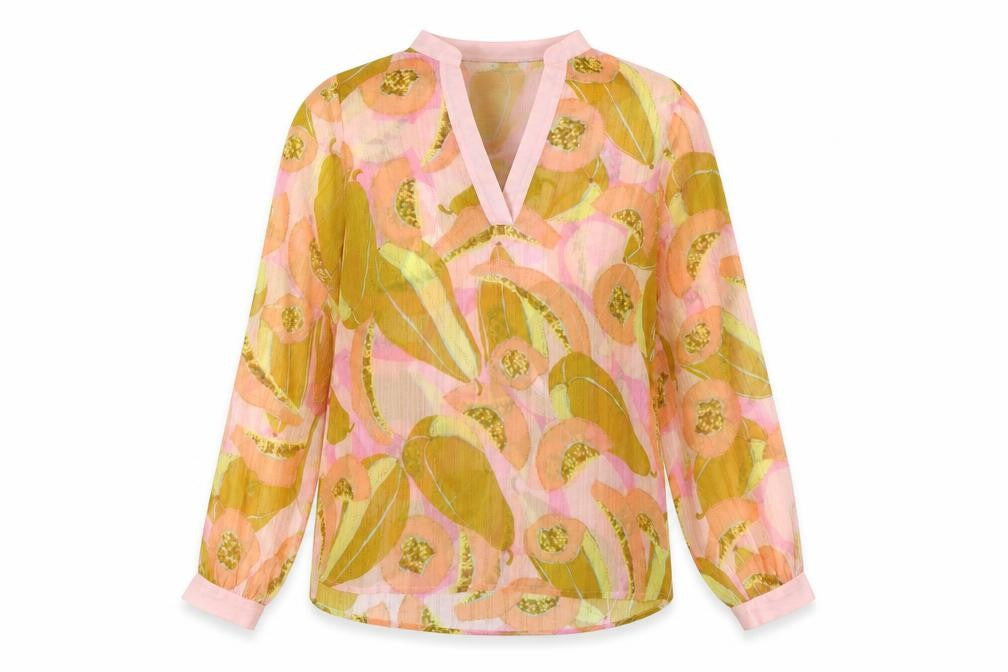 Womens UK Size 6 Numph Multicoloured Basic Blouse