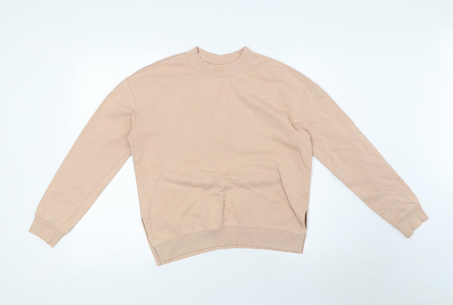 Divided Womens Pink Cotton Pullover Sweatshirt Size S