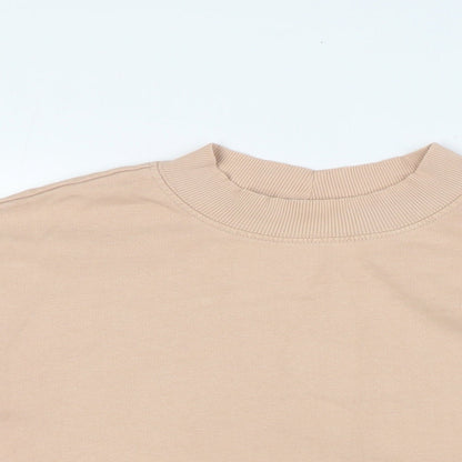 Divided Womens Pink Cotton Pullover Sweatshirt Size S