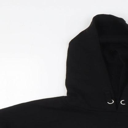 915 Generation Girls Black Polyester Pullover Hoodie Size 12-13 Years - Cropped 1996 NYC