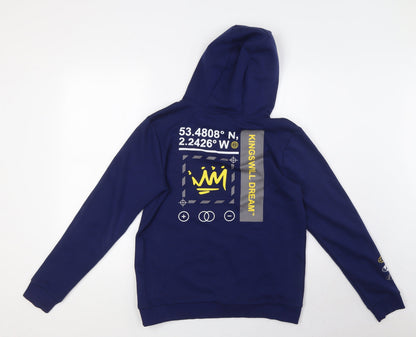 Kings Will Dream Boys Blue Polyester Pullover Hoodie Size XL