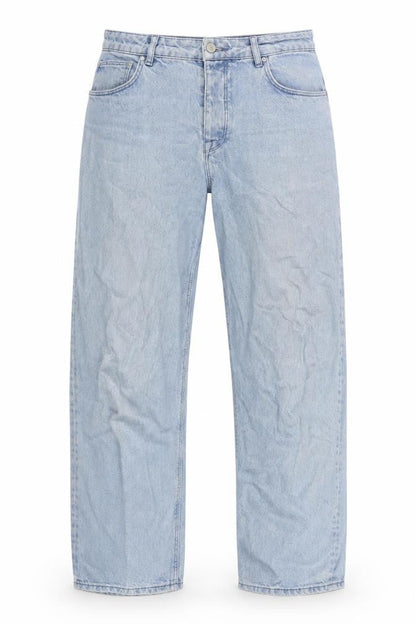 ASOS Mens Blue Cotton Straight Jeans Size 32 in L34 in Regular Button