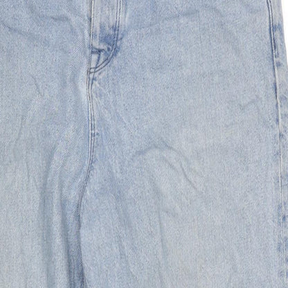 ASOS Mens Blue Cotton Straight Jeans Size 32 in L34 in Regular Button