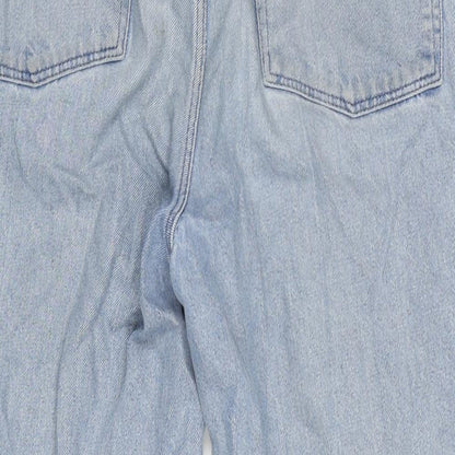 ASOS Mens Blue Cotton Straight Jeans Size 32 in L34 in Regular Button