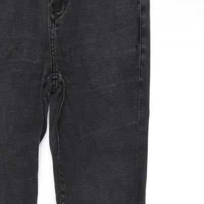 Mens UK Size 32 in Topman Regular Fit Straight Grey Jeans