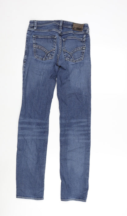 GAS Mens Blue Cotton Straight Jeans Size 26 in L30 in Regular Zip