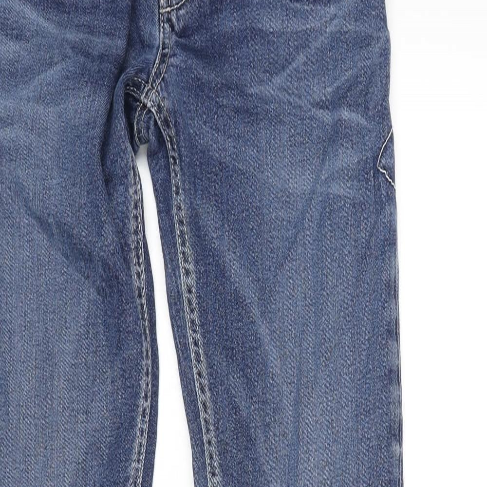 GAS Mens Blue Cotton Straight Jeans Size 26 in L30 in Regular Zip