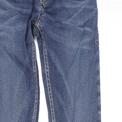 GAS Mens Blue Cotton Straight Jeans Size 26 in L30 in Regular Zip