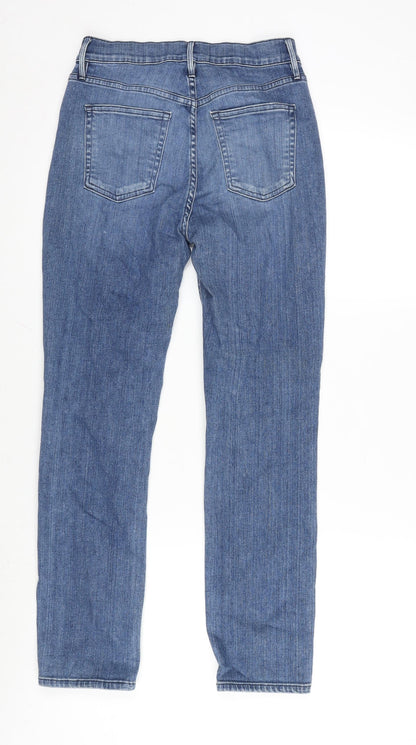 NYC Womens Blue Cotton Blend Straight Jeans Size 26 L27 in Regular Zip