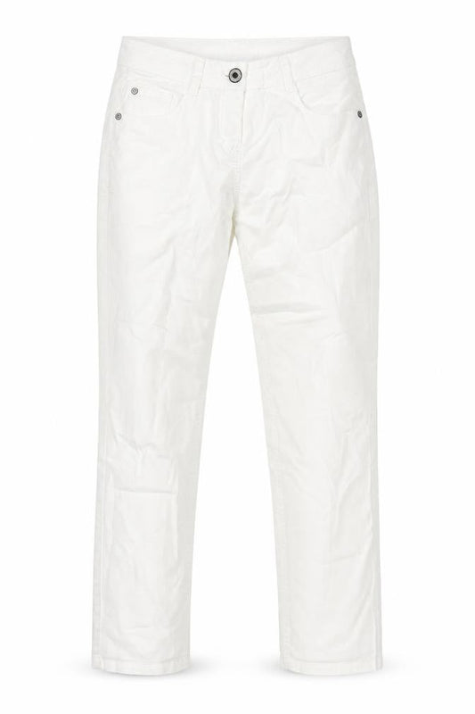 Womens UK Size 8 Avenue Regular Fit Straight Ivory Jeans