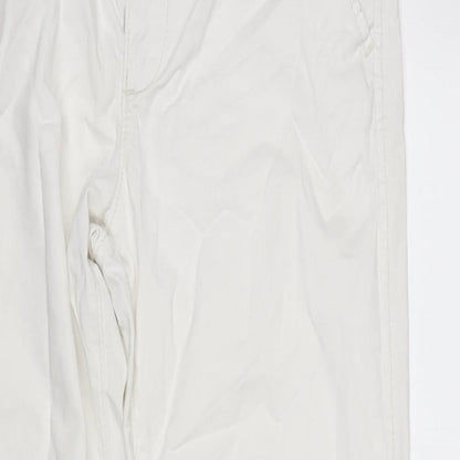 Ambercrombie & Finch Womens Ivory Cotton Straight Jeans Size 32 in L28 in Regular Zip