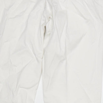 Ambercrombie & Finch Womens Ivory Cotton Straight Jeans Size 32 in L28 in Regular Zip