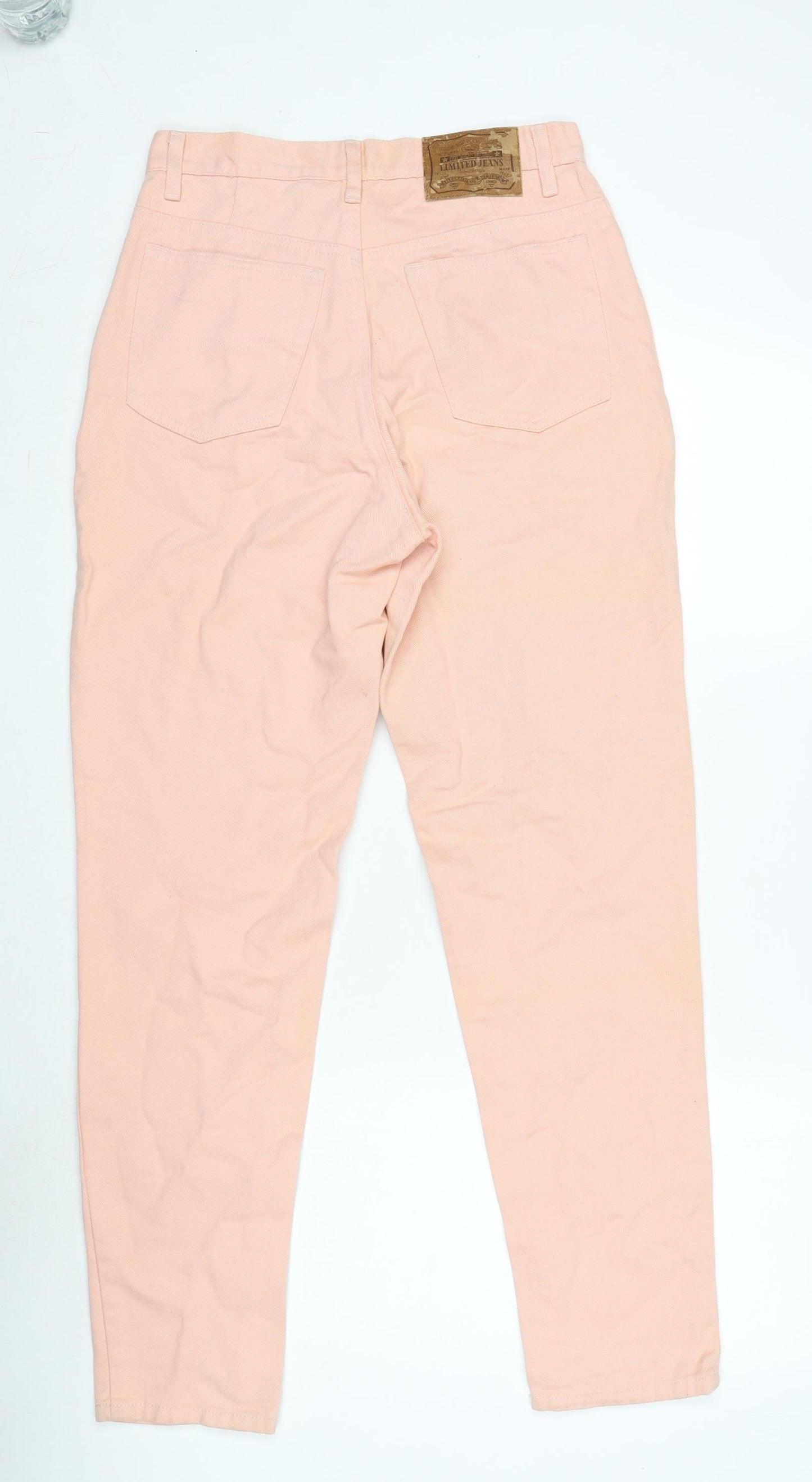 Limted Jeans Womens Pink Cotton Straight Jeans Size 28 in L30.5 in Regular Zip
