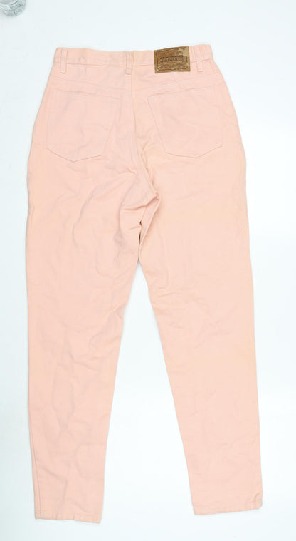 Limted Jeans Womens Pink Cotton Straight Jeans Size 28 in L30.5 in Regular Zip