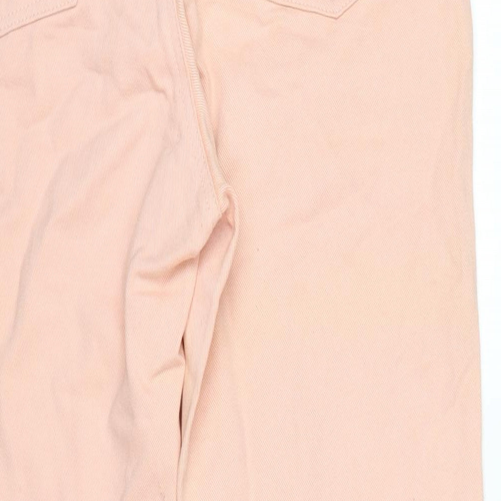 Limted Jeans Womens Pink Cotton Straight Jeans Size 28 in L30.5 in Regular Zip