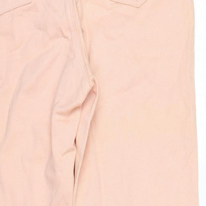 Limted Jeans Womens Pink Cotton Straight Jeans Size 28 in L30.5 in Regular Zip
