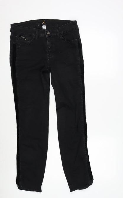 Womens UK Size 30 in Dream Jeans Regular Fit Straight Black Jeans