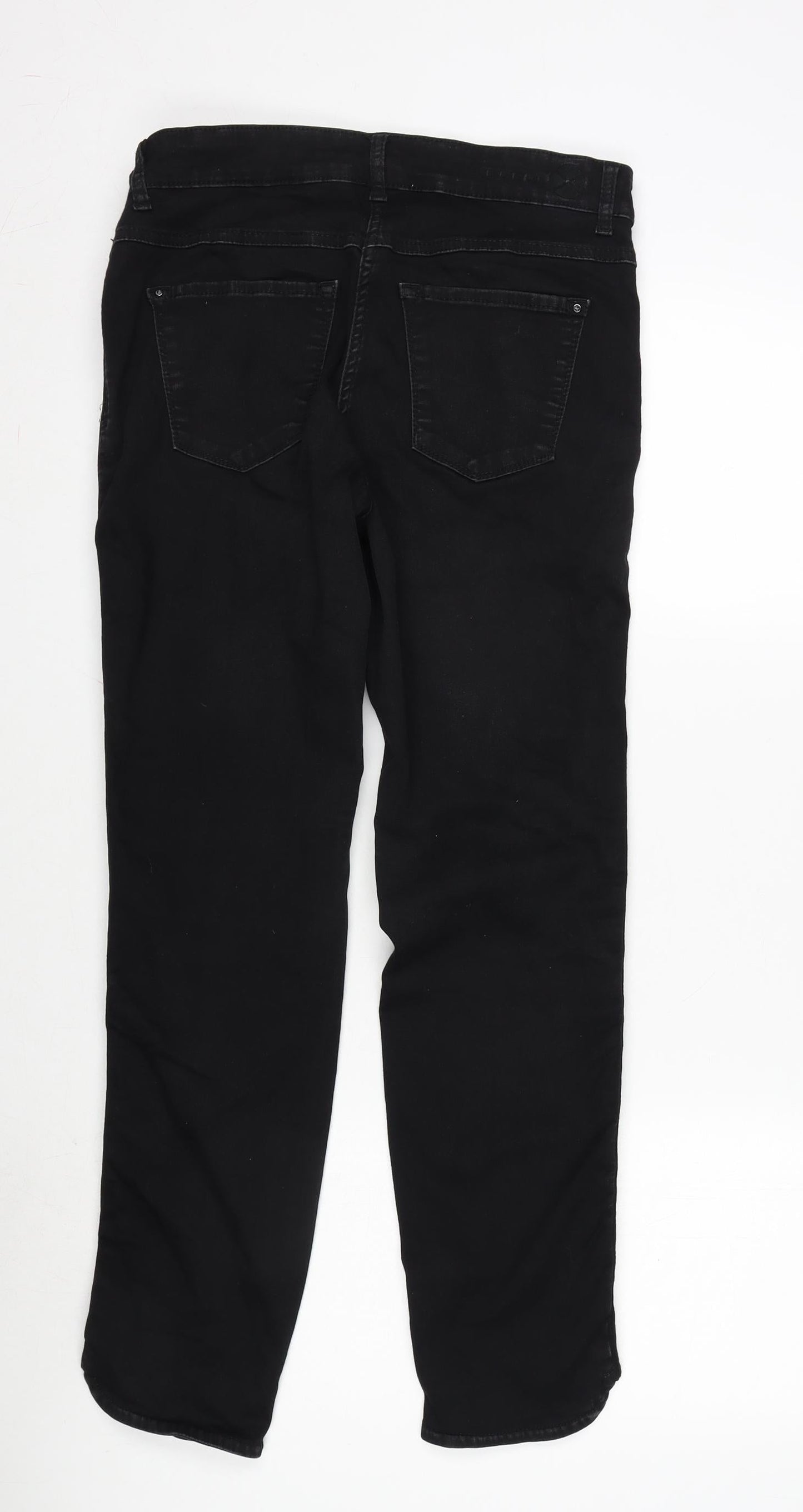 Womens UK Size 30 in Dream Jeans Regular Fit Straight Black Jeans