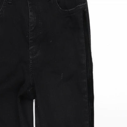 Womens UK Size 30 in Dream Jeans Regular Fit Straight Black Jeans