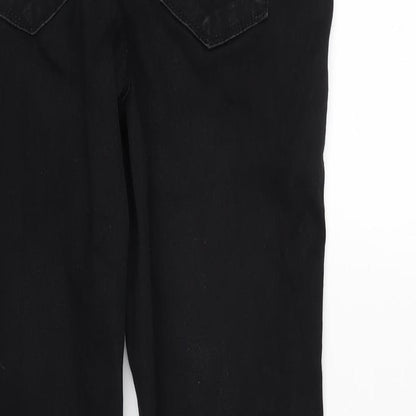 Womens UK Size 30 in Dream Jeans Regular Fit Straight Black Jeans
