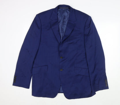 Mens UK Size 40 Marks and Spencer Regular Blue Suit Jacket
