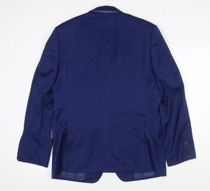 Mens UK Size 40 Marks and Spencer Regular Blue Suit Jacket