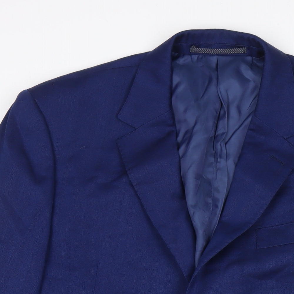Mens UK Size 40 Marks and Spencer Regular Blue Suit Jacket