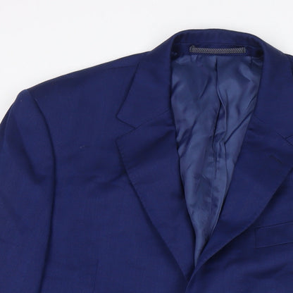 Mens UK Size 40 Marks and Spencer Regular Blue Suit Jacket