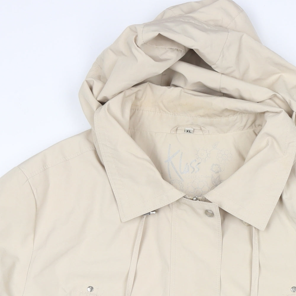 Womens UK Size XL Klass Beige Rain Coat