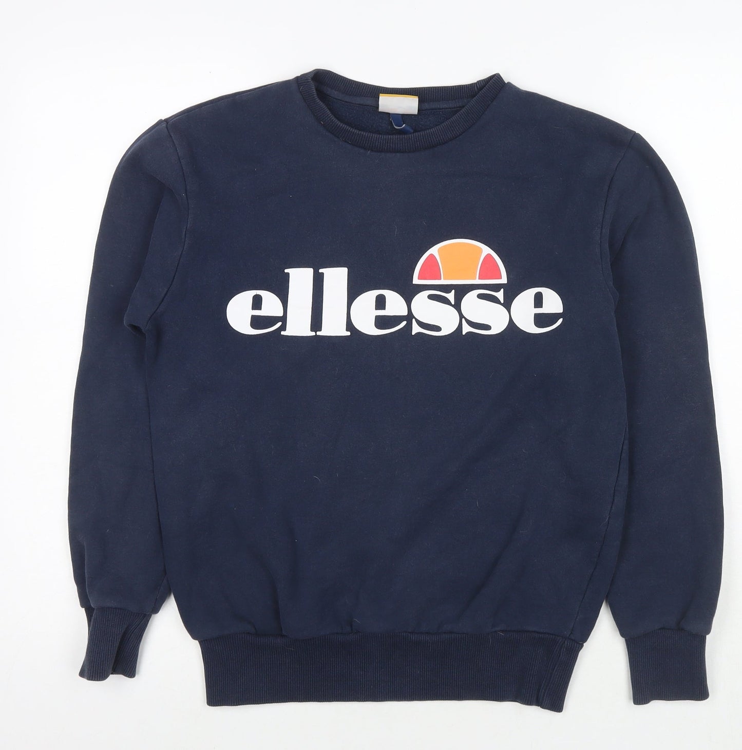 ellesse Womens Blue Cotton Pullover Sweatshirt Size 8 Pullover - Logo