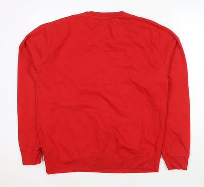 Last Christmas Womens Red Cotton Pullover Sweatshirt Size L Pullover - Last Christmas as a miss again