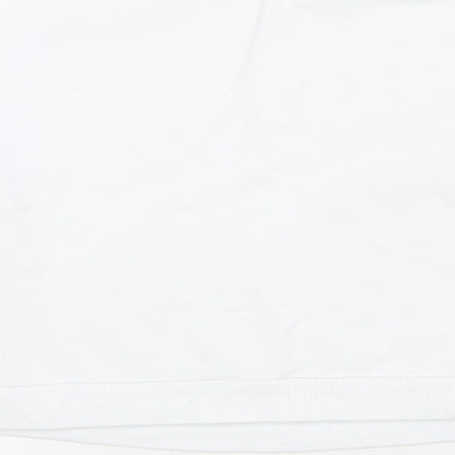 New Look Girls White Cotton Pullover Sweatshirt Size 12-13 Years Pullover - Treat yourself with kidness