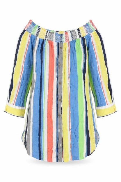 Womens UK Size 14 NEXT Multicoloured Basic Button-Up