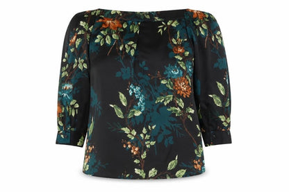Womens UK Size 4 Dorothy Perkins Black Basic Blouse