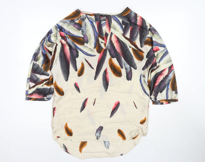 Womens UK Size XS Zara Multicoloured Tunic Blouse
