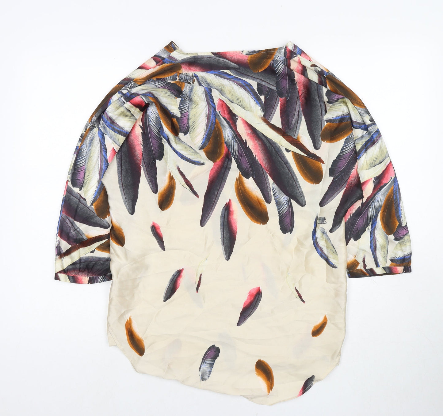 Womens UK Size XS Zara Multicoloured Tunic Blouse