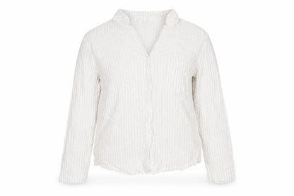 Womens UK Size M The White Company White Basic Button-Up
