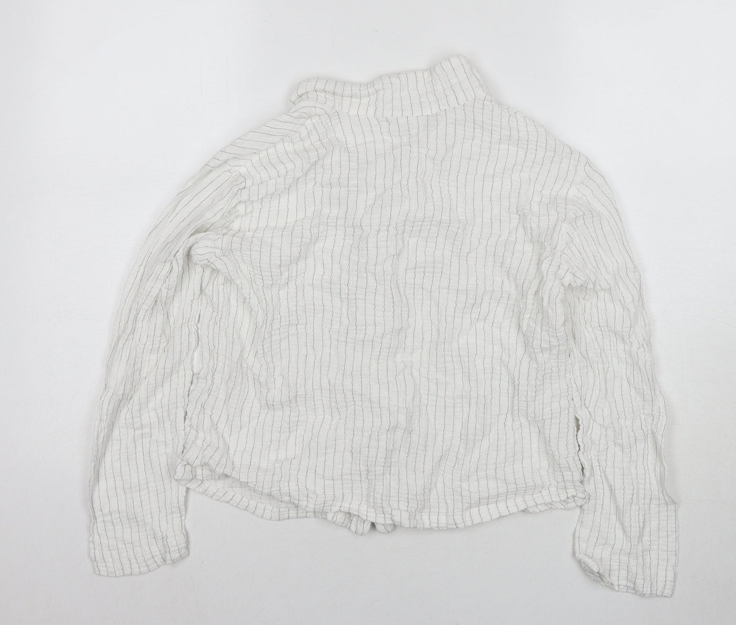 Womens UK Size M The White Company White Basic Button-Up